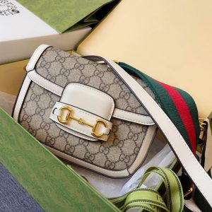 Túi Gucci viền trắng