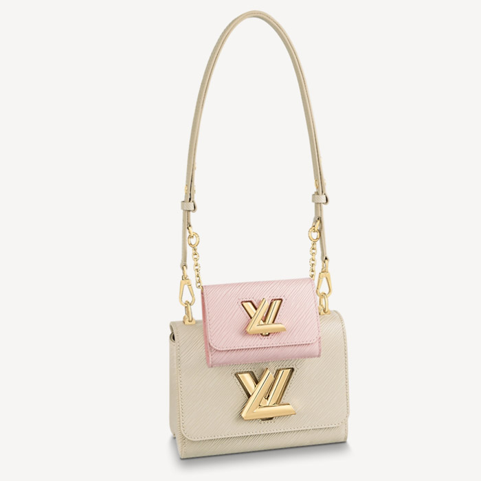 Túi xách Louis Vuitton Twist Taupe Brown / Pink