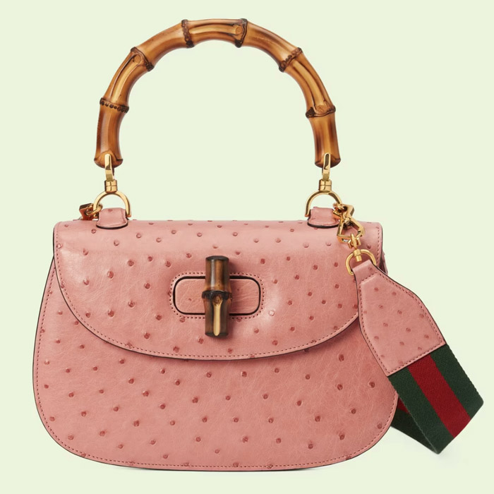 Túi Gucci Nojum Bamboo da đà điểu