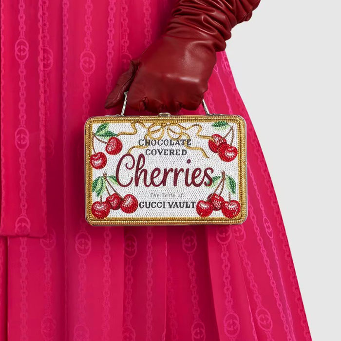 Cherry Lunch Box Clutch